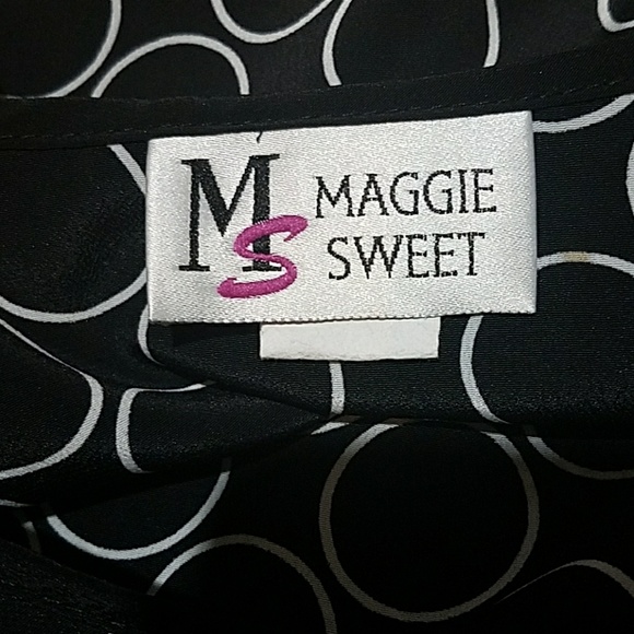 Maggie Sweet Black and white sleeveless top - Picture 5 of 6